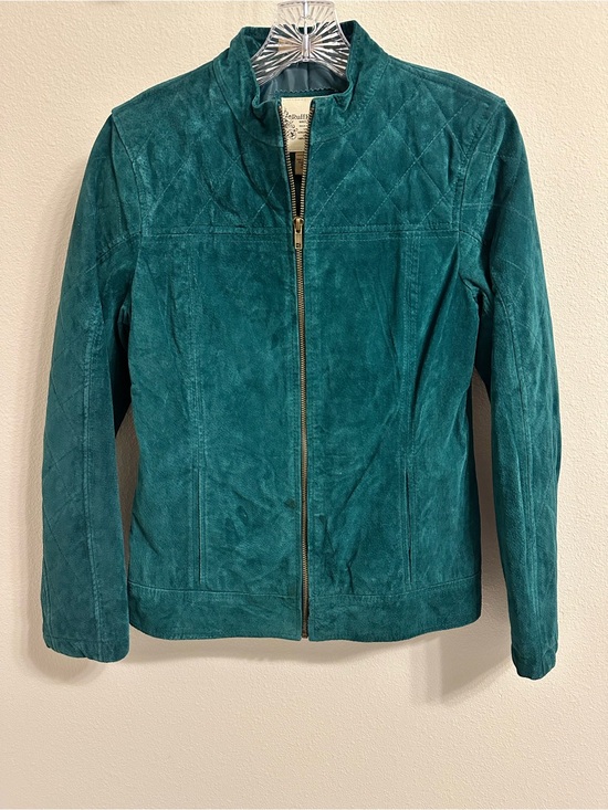 Ruff Hewn Jackets & Blazers - Ruff Hewn Teal Suede Genuine Leather Jacket size S